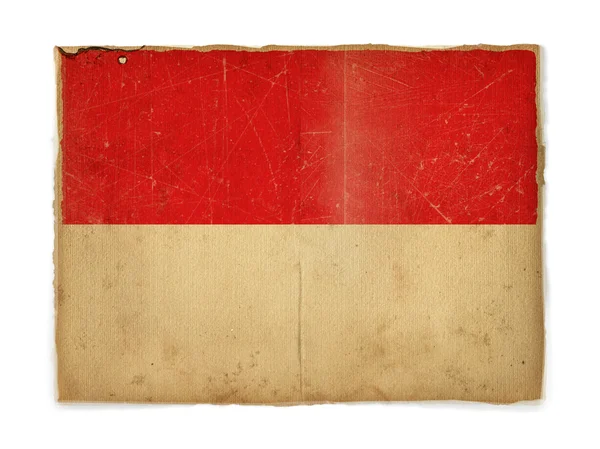 Grunge flag of Indonesia — Stock Photo, Image