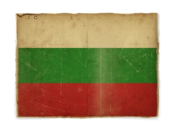 Grunge vlajka Bulharska — Stock fotografie