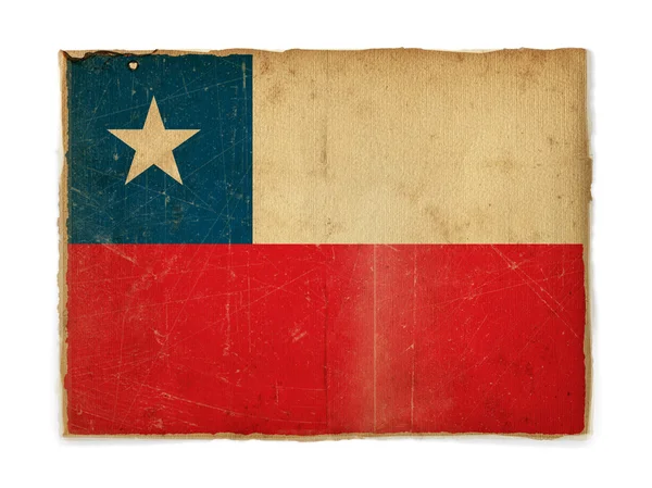 Bandeira de Grunge de Chile — Fotografia de Stock