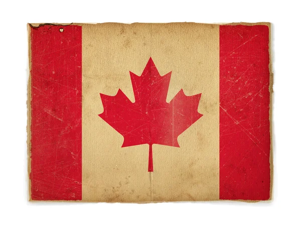 Bandeira Grunge do Canadá — Fotografia de Stock