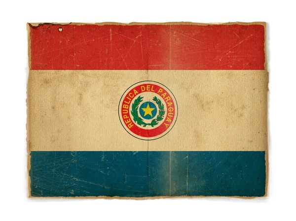 Bandeira de Grunge de Paraguai — Fotografia de Stock