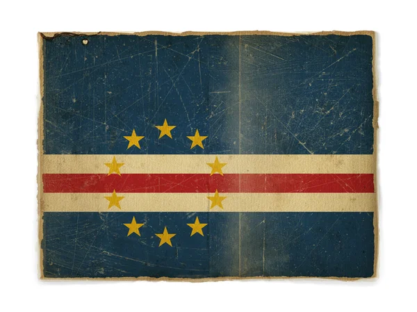 Bandiera grunge di Capo Verde — Foto Stock