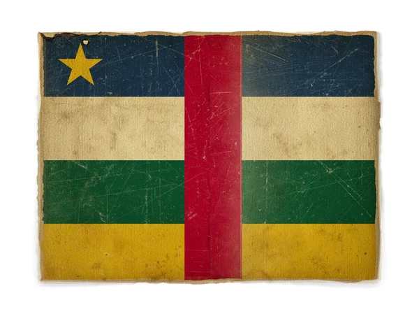 Grunge vlag van de Centraal-Afrikaanse Republiek — Stockfoto