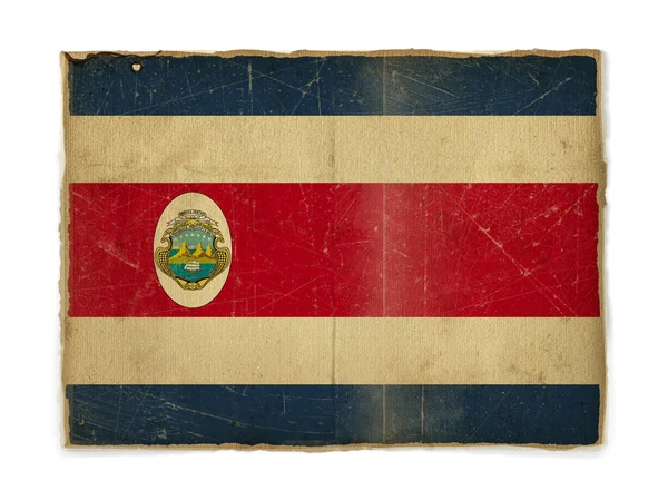 Grunge vlag van costarica — Stockfoto