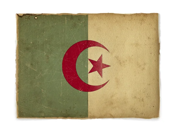 Grunge bandeira de algeria — Fotografia de Stock
