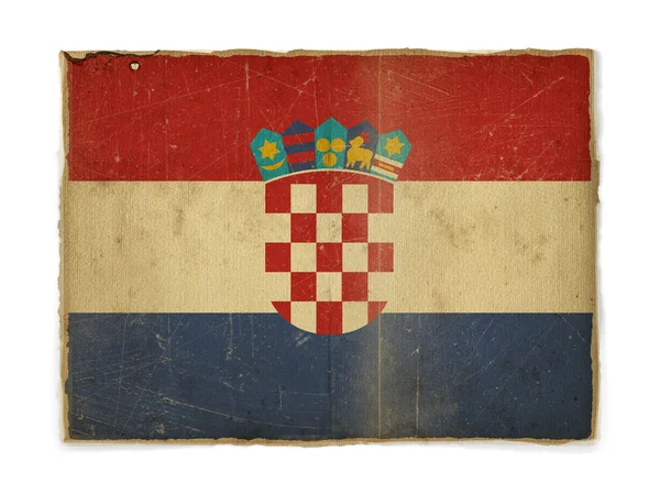 Grunge σημαία της Κροατίας — Φωτογραφία Αρχείου
