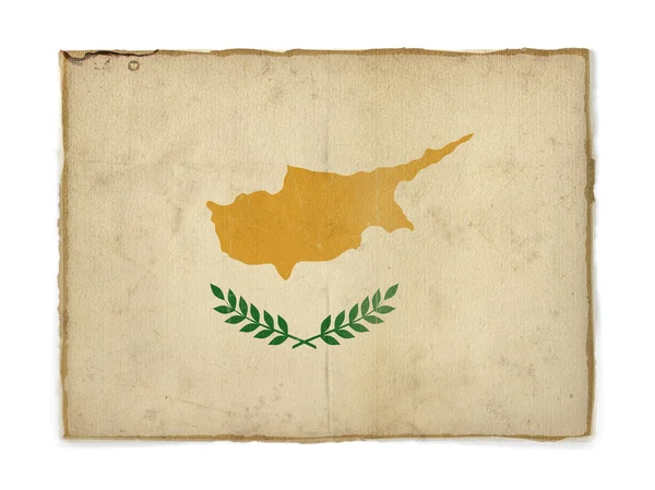 Гранж-флаг Кипра — стоковое фото