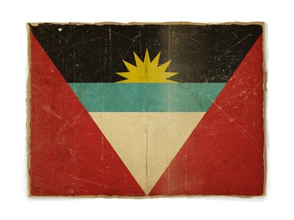 Гранж-флаг Антигуа и Барбуды — стоковое фото