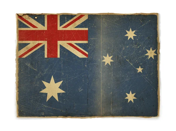Avustralya 'nın grunge bayrağı — Stok fotoğraf