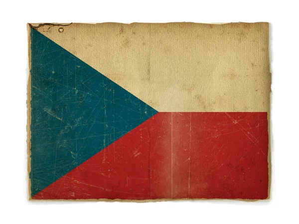 Grunge flagga Tjeckiska republiken — Stockfoto