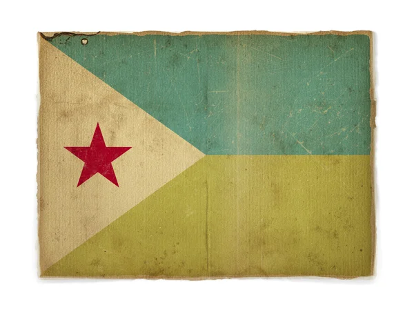 Bandera Grunge de Djibouti — Foto de Stock