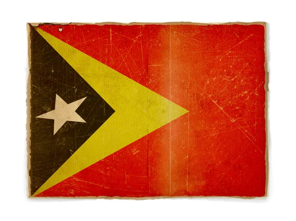 Bandera Grunge de Timor Oriental —  Fotos de Stock