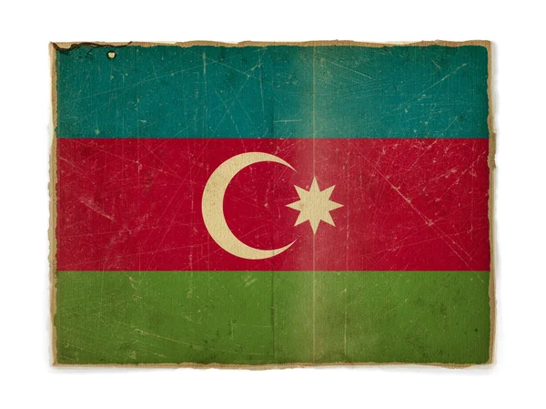 阿塞拜疆的 grunge 旗子 — 图库照片