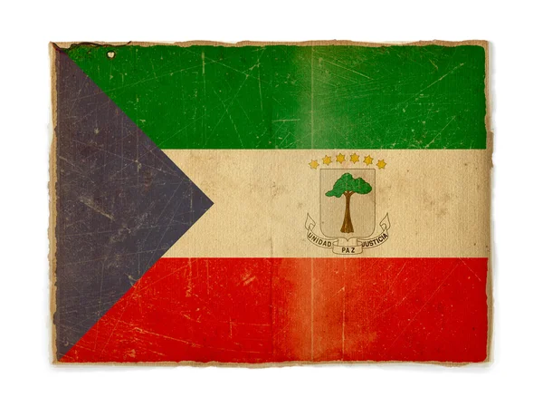 Grunge flag of Equatorial Guinea — Stock Photo, Image
