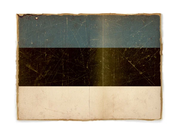Bandiera grunge dell'Estonia — Foto Stock