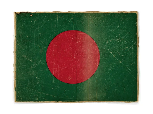 Гранж-флаг Бангладеш — стоковое фото