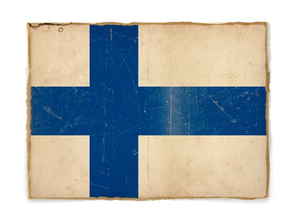 芬兰的白旗 — 图库照片