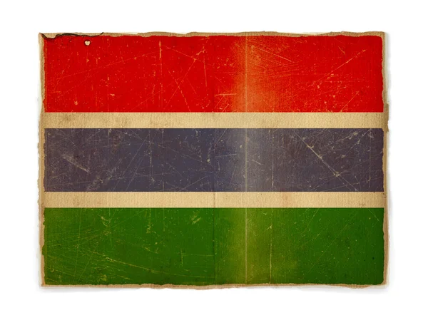 Grunge flagga gambia — Stockfoto