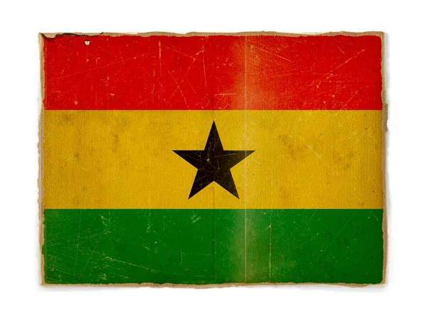 Гранж-флаг Ганы — стоковое фото