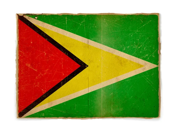 Bandera Grunge de Guyana — Foto de Stock