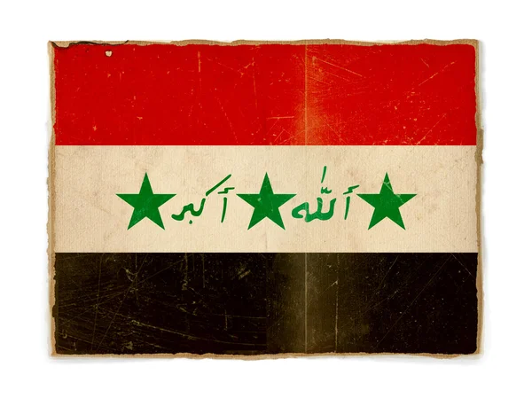 Grunge flag of Iraq — Stock Photo, Image