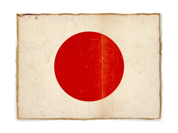 Grunge japonská vlajka — Stock fotografie