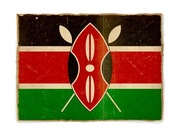 Grunge σημαία της Κένυας — Φωτογραφία Αρχείου