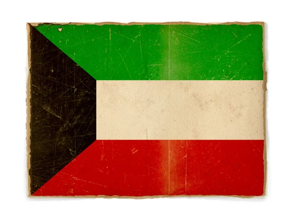 Bandiera grunge del Kuwait — Foto Stock