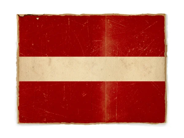 Letonya 'nın grunge bayrağı — Stok fotoğraf