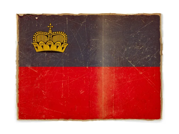 Bandeira de Grunge de Liechtenstein — Fotografia de Stock