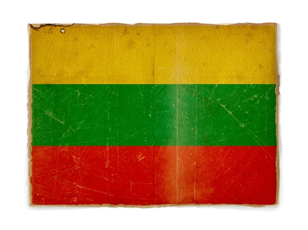Grunge Bandeira de lithuania — Fotografia de Stock