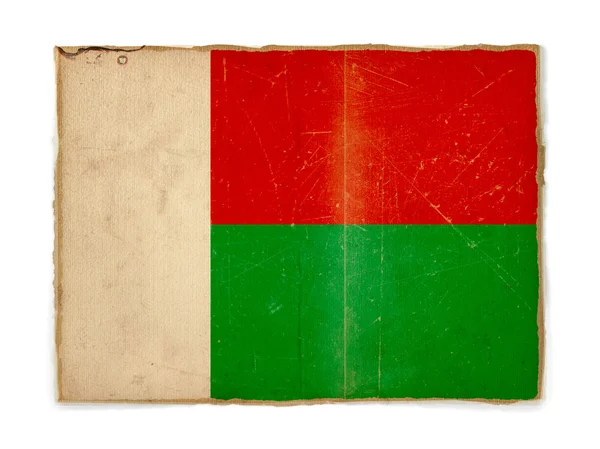 Bandera Grunge de Madagascar —  Fotos de Stock