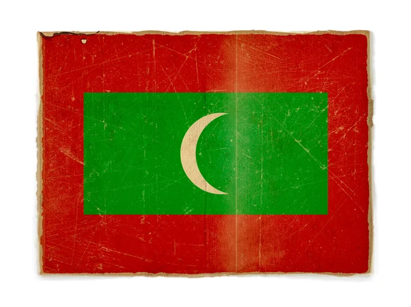 Grunge vlag van malediven — Stockfoto