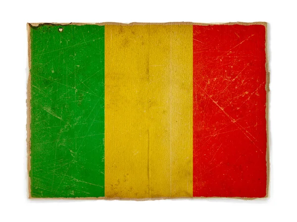 Mali bayrağı Grunge — Stok fotoğraf