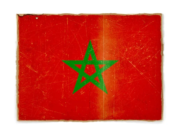 Drapeau Grunge du Maroc — Photo