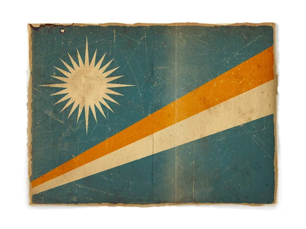 Bandiera grunge delle Isole Marshall — Foto Stock