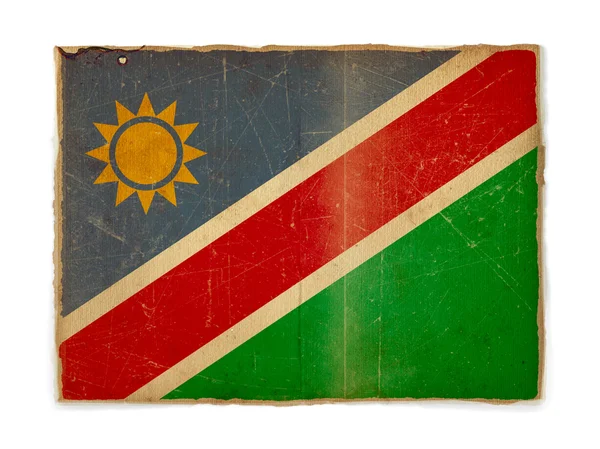 Гранжевий прапор Намібії — стокове фото