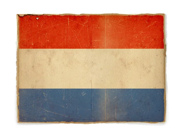 Grunge vlajka Nizozemska — Stock fotografie
