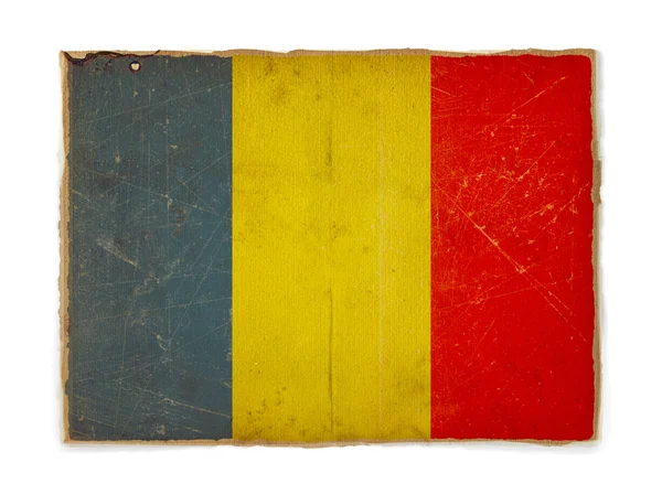 Bandeira Grunge de Romania — Fotografia de Stock