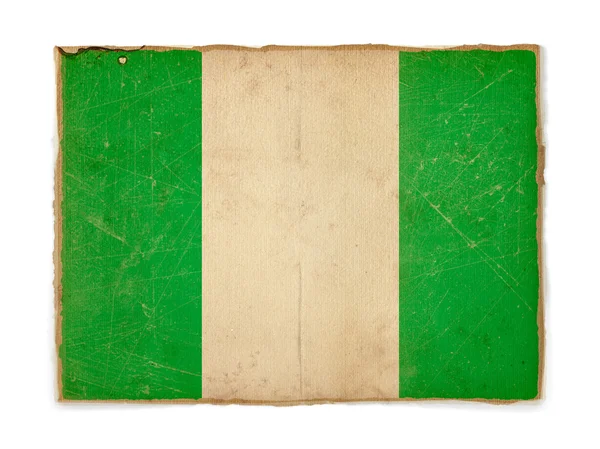 Bandiera grunge della Nigeria — Foto Stock