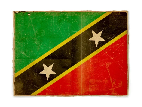 Grunge-Flagge von Saint Kitts und Nevis — Stockfoto