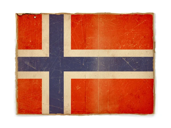 Grunge flag of Norway — Stock Photo, Image