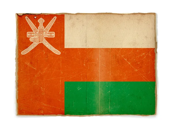 Grunge σημαία του Ομάν — Φωτογραφία Αρχείου