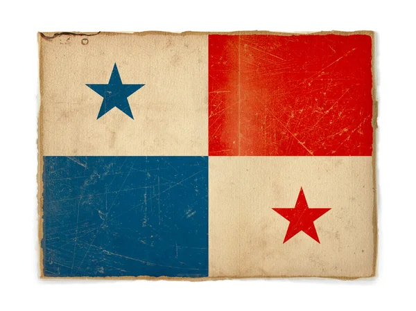 Гранж прапор Панами — стокове фото