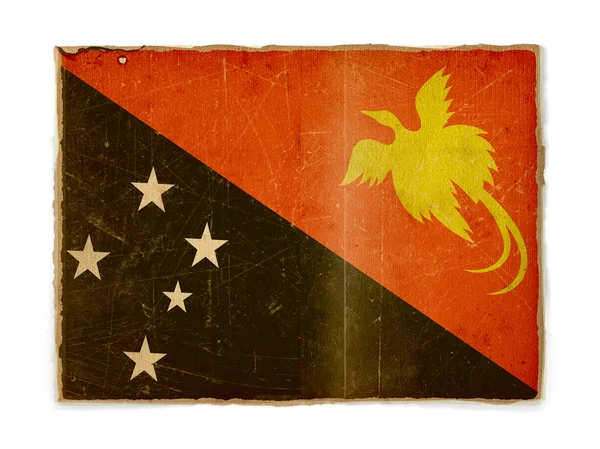巴布亚新几内亚的 grunge 旗子 — 图库照片