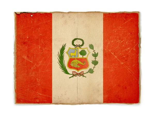 Σημαία Grunge του Περού — Φωτογραφία Αρχείου