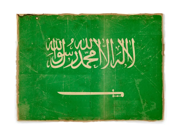 Grunge-Flagge von Saudi-Arabien — Stockfoto