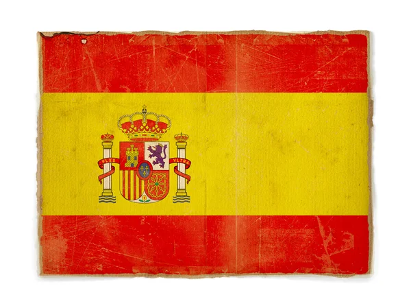 Bandera Grunge de España — Foto de Stock