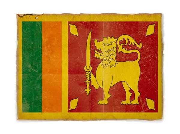 Grunge σημαία της Σρι Λάνκα — Φωτογραφία Αρχείου