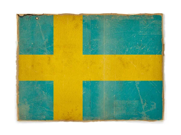 Bandeira Grunge da Suécia — Fotografia de Stock
